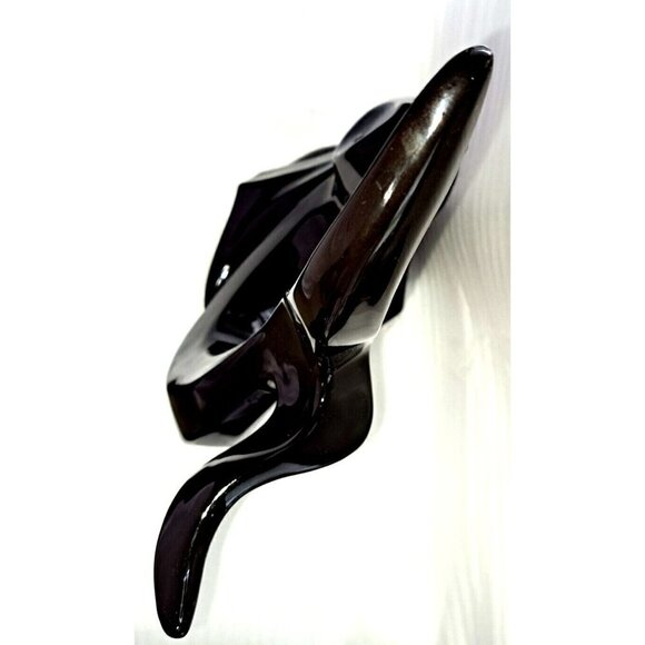 Haeger Ebony Black Ceramic 19" Flying Fish Vintage Art Pottery Sculpture - Picture 5 of 9